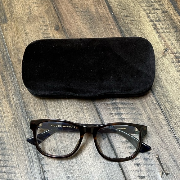 Gucci | Square Havana eyeglass frames - Picture 2 of 11